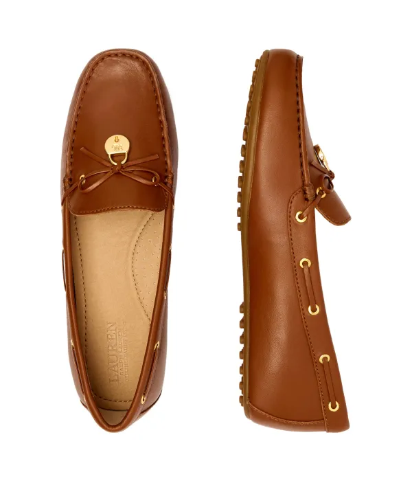 Кожаные мокасины Wylie Lauren Ralph Lauren, коричневый — фото 4