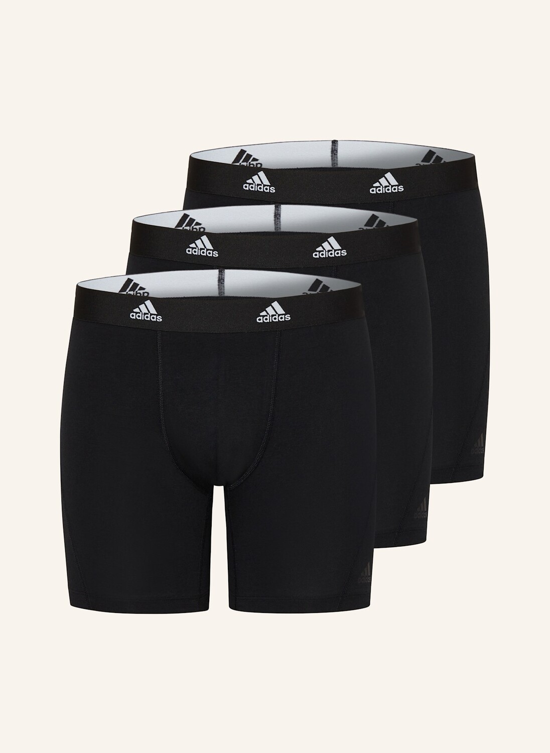 

Комплект из 3 боксеров adidas, черный