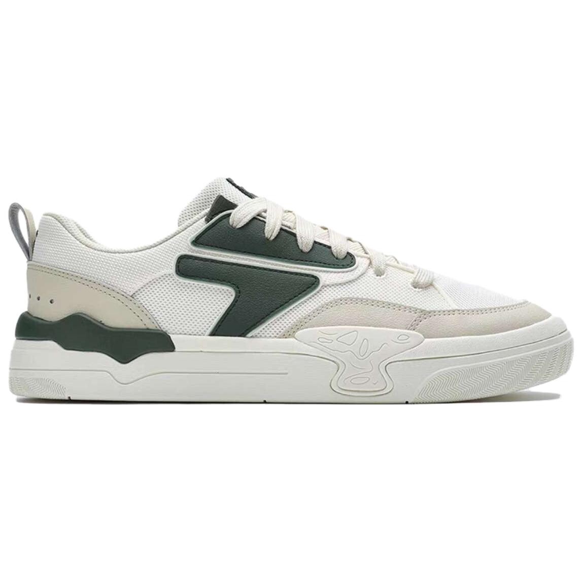 Кроссовки FILA FUSION Nollie Skateboarding Shoes Men Low-top Off White/Trace Khaki/Gray One, белый/хаки — фото 2