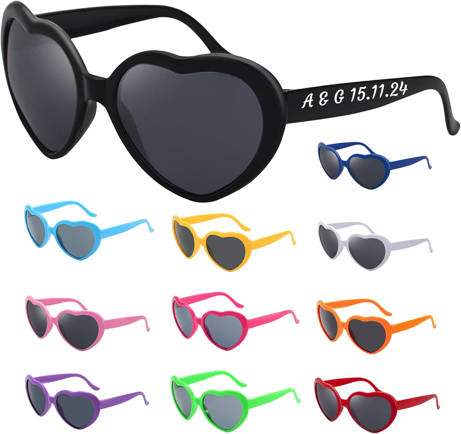 

Персонализированные солнцезащитные очки оптом, изготовление на заказ свадебных солнцезащитных очков для взрослых, персонализированные солнцезащитные очки для гостей на вечеринке, печать текста на дужках DFDG, Black