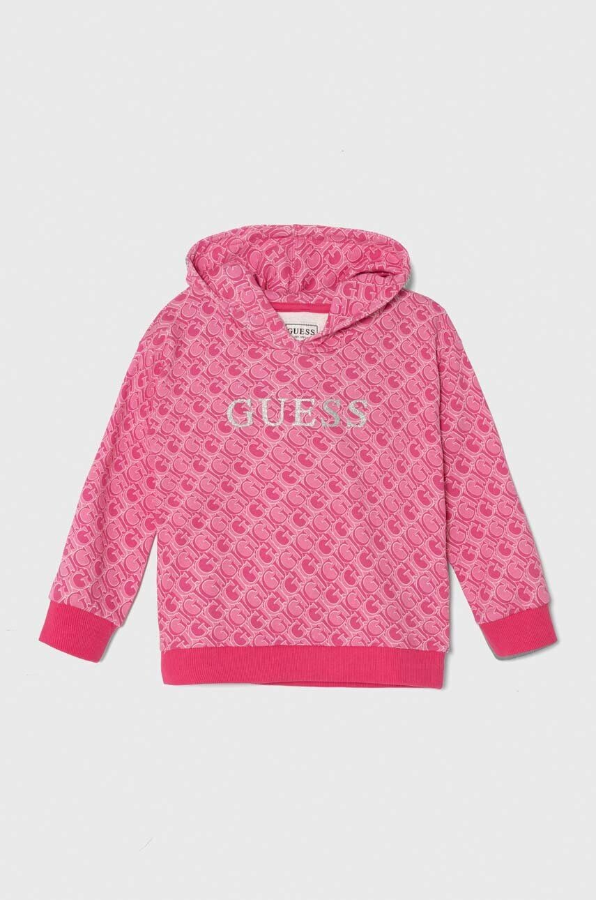 

Хлопковая толстовка Guess для мальчика/девочки, розовый