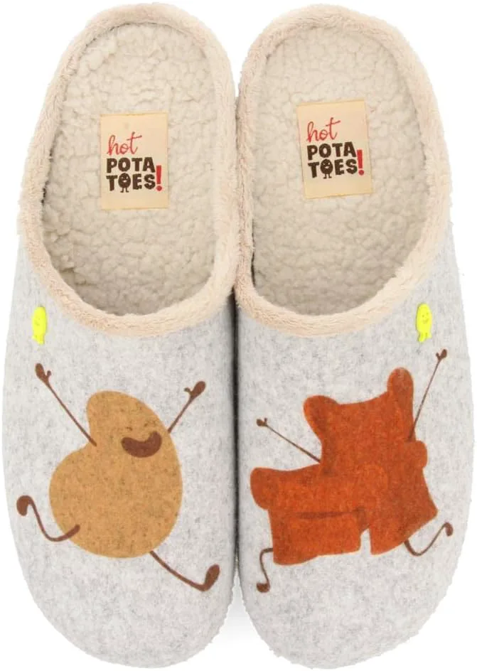 

МУЖСКИЕ СОВРЕМЕННЫЕ ТАПОЧКИ HOT POTATOES, серый