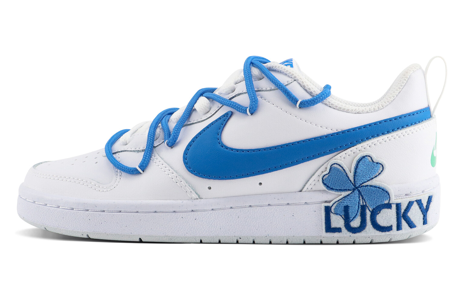 

Кроссовки Nike Court Borough Skateboarding Shoes Women's Low-top White/blue, синий