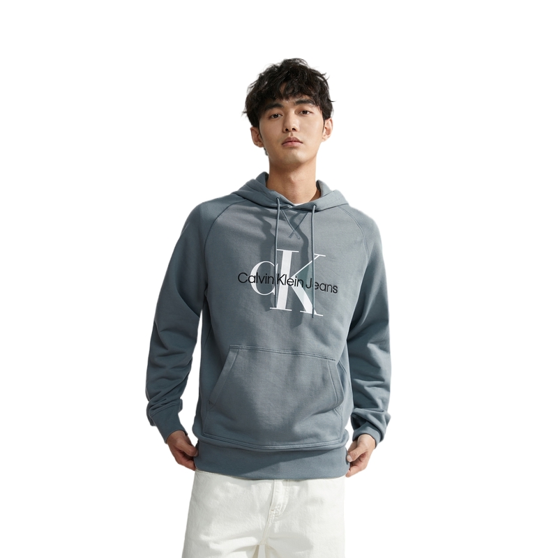 CALVIN KLEIN Свитер мужской серо-зеленый, CFQ-Gray Green — фото 4