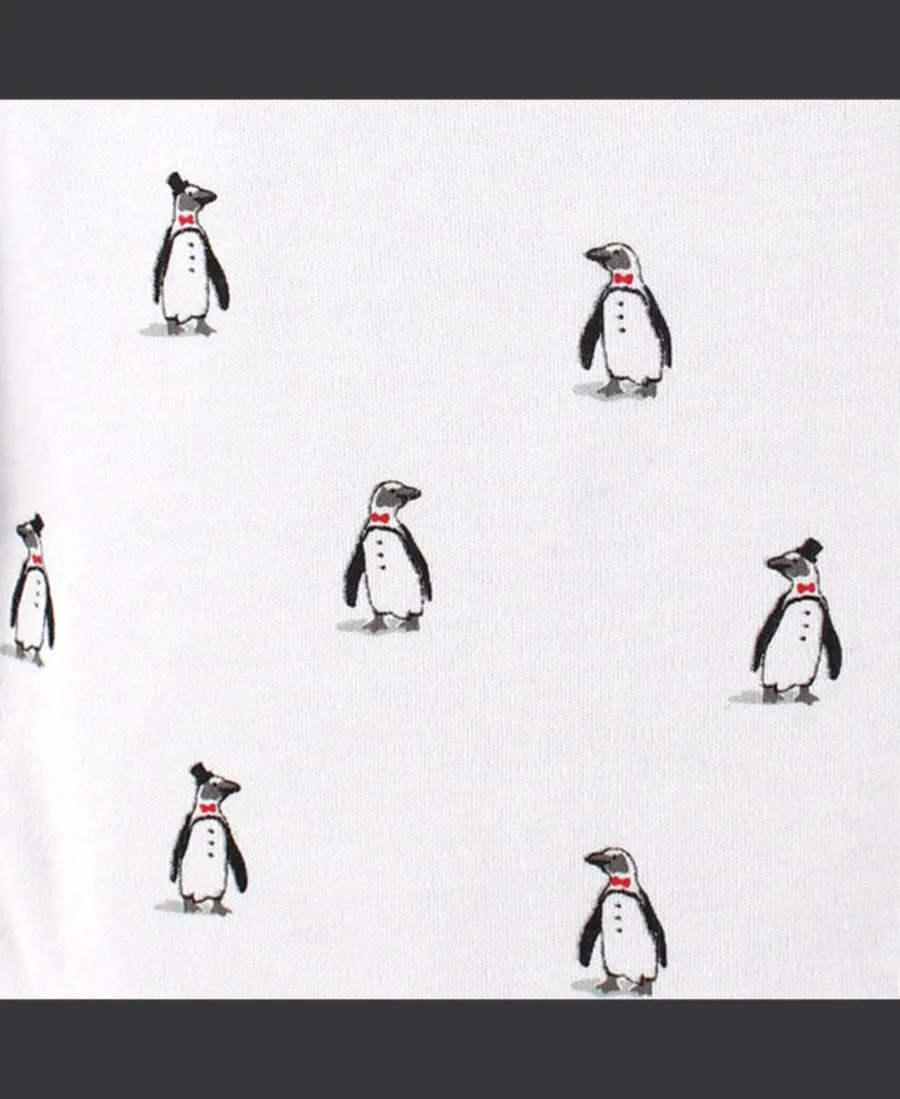 Комплект из 5 мягких хлопковых боди с длинными рукавами Hudson Baby, Penguin — фото 3