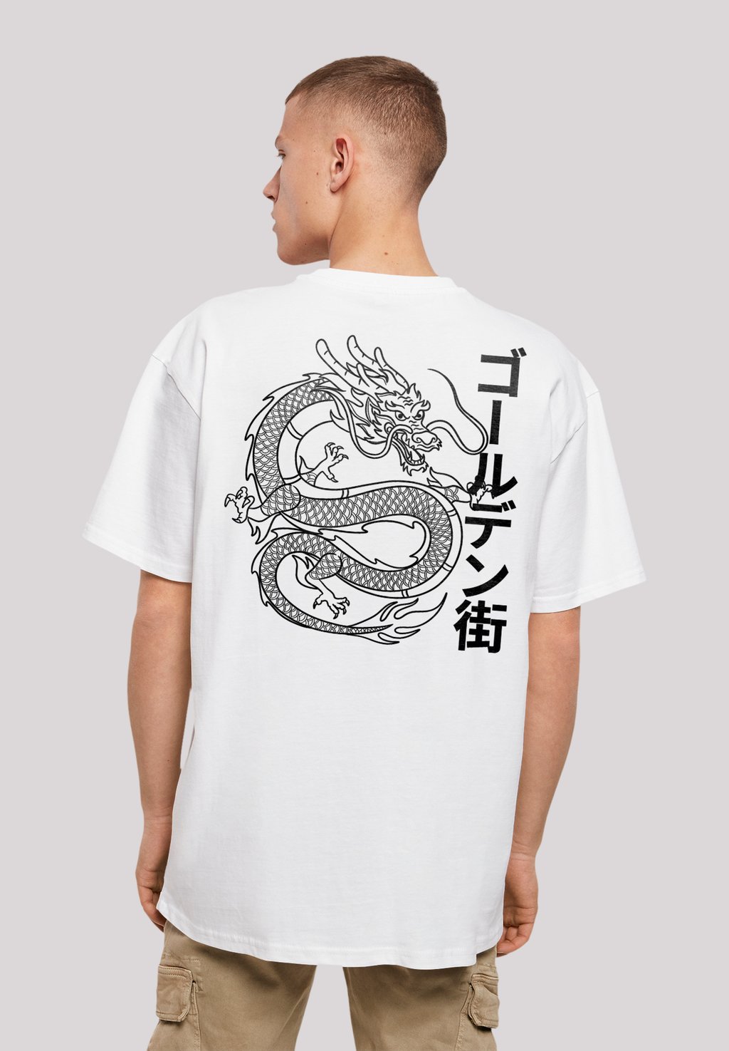 

Футболка с принтом DRACHE GOLDEN GAI F4NT4STIC, белый