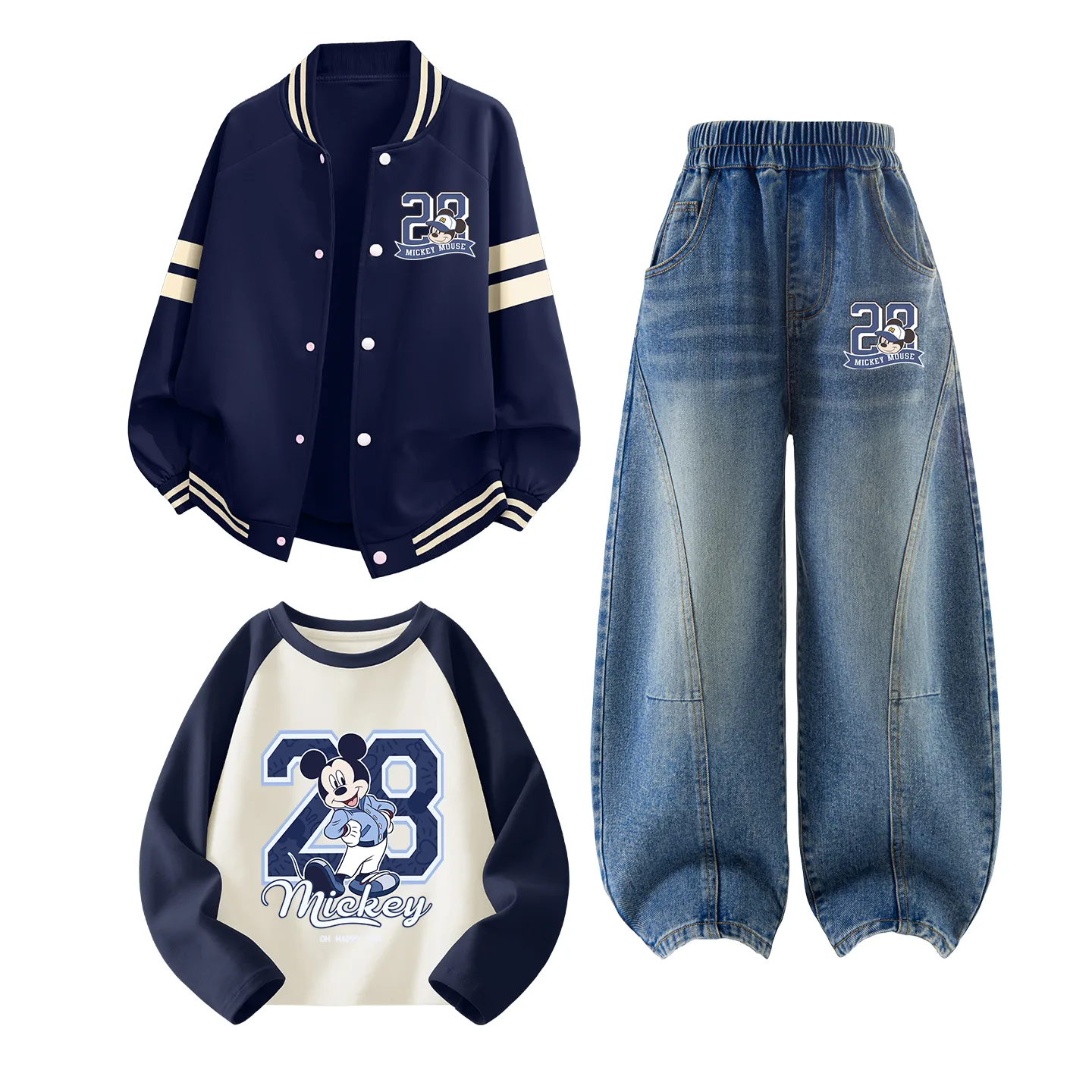 Детский спортивный комплект из 3 предметов Disney, Di Happy K Navy Blue+Di Happy K Denim Blue+Di Happiness Navy Blue — фото 3