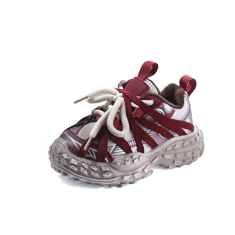 

Нескользящая износостойкая детская обувь для повседневной жизни FIRS Kids, красный