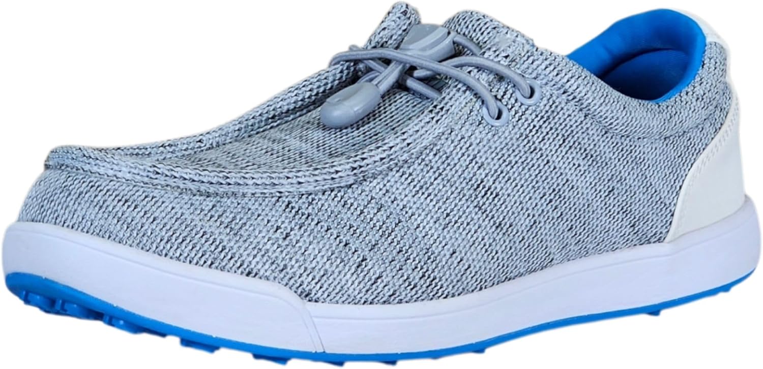 

Мужские гольф обувь SKONI без шипов, На липучке, Легкие, голубой