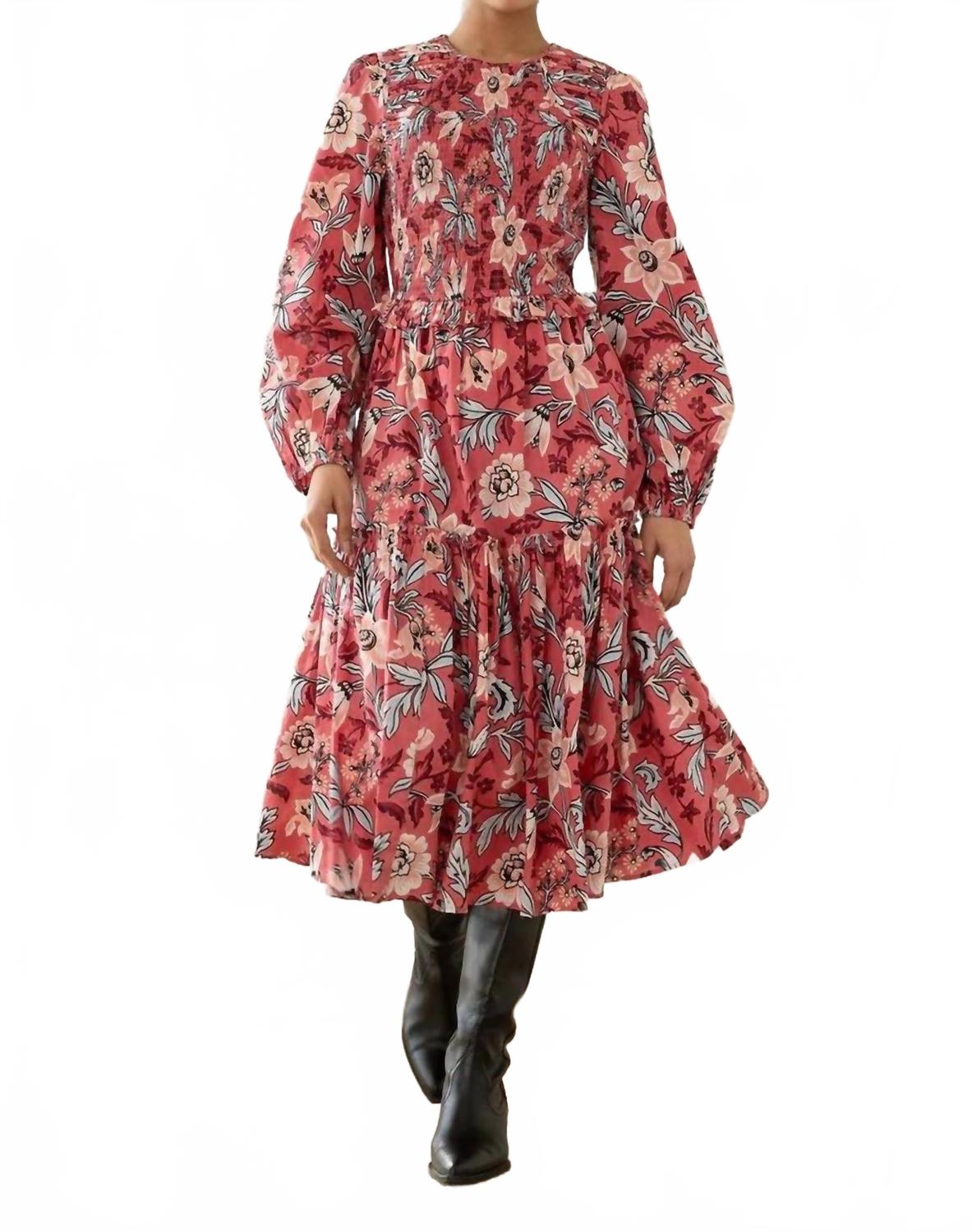 

Платье Moritz Elizabeth Vine в розовом цвете BANJANAN