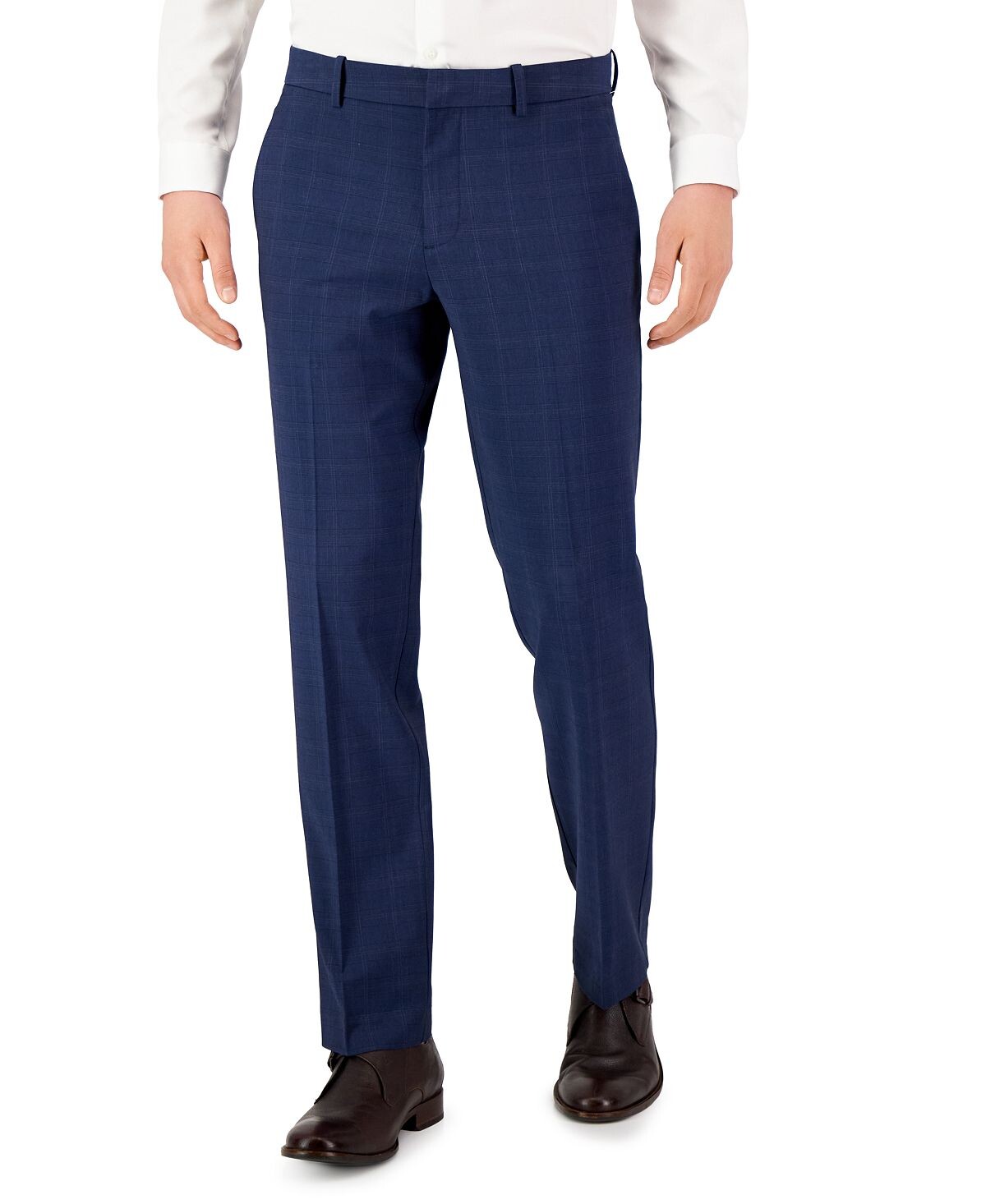 

Мужские эластичные брюки современного кроя с однотонным разрешением Perry Ellis Portfolio
