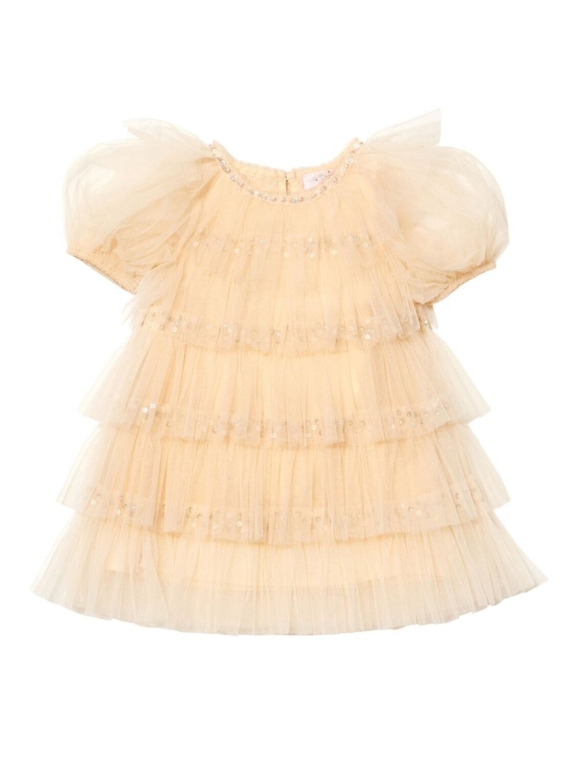 

Ярусное платье из тюля Tutu Du Monde, бежевый