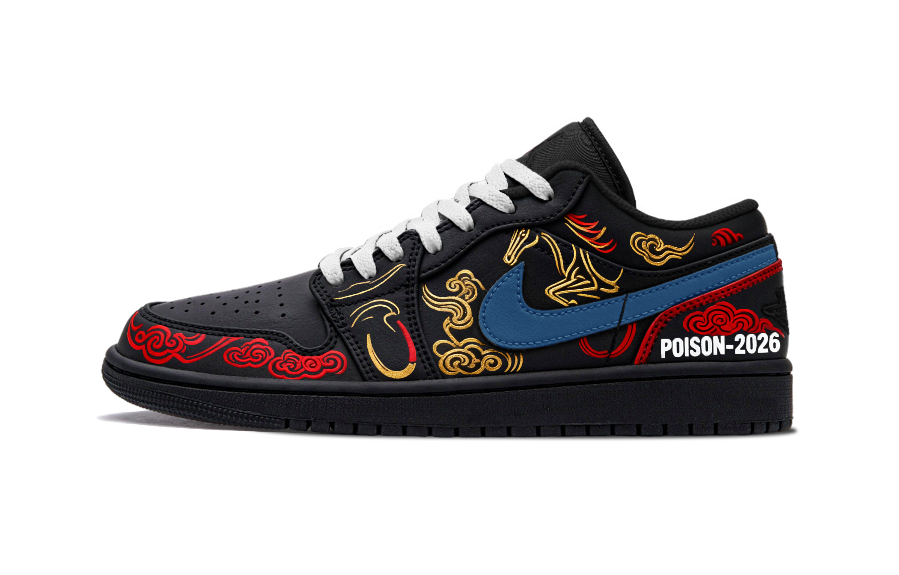 

Jordan Кроссовки Air 1 Immediate Success Abrasion Resistant Low top Vintage Basketball Shoes Unisex Black Red Yellow Blue