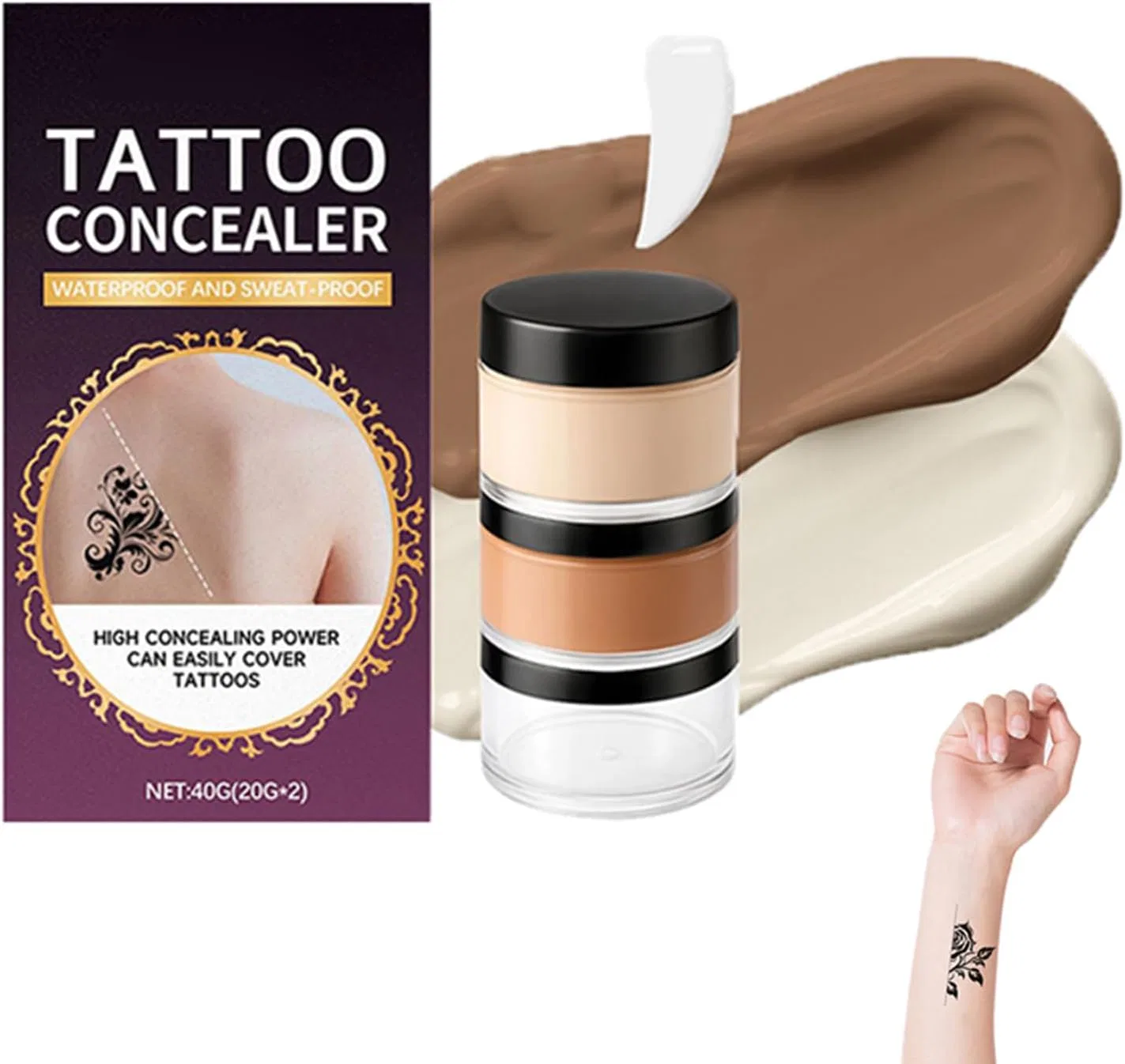 Консилер Body Cover Concealer, водостойкий, без бренда, 1 шт