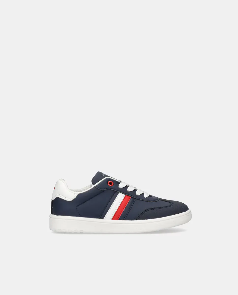

Кроссовки для девочек с низким верхом и застежкой на шнуровке Tommy Hilfiger, тёмно-синий