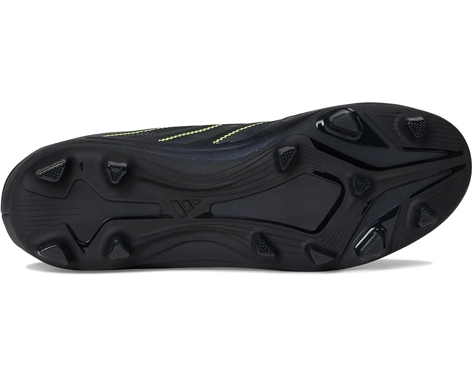 Кроссовки Adidas Kids Copa Pure 3 Club Firm Ground/Multi Ground Soccer Cleats (Little Kid/Big Kid), Black/Solid Grey/Lucid Lemon — фото 3