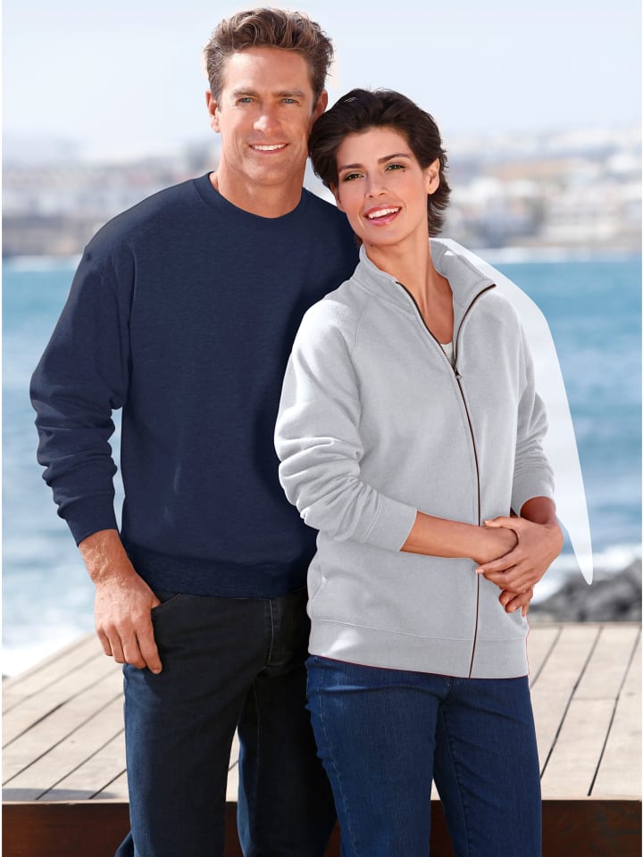 

Толстовка премиум-класса в цвете серый меланж Fruit of the Loom