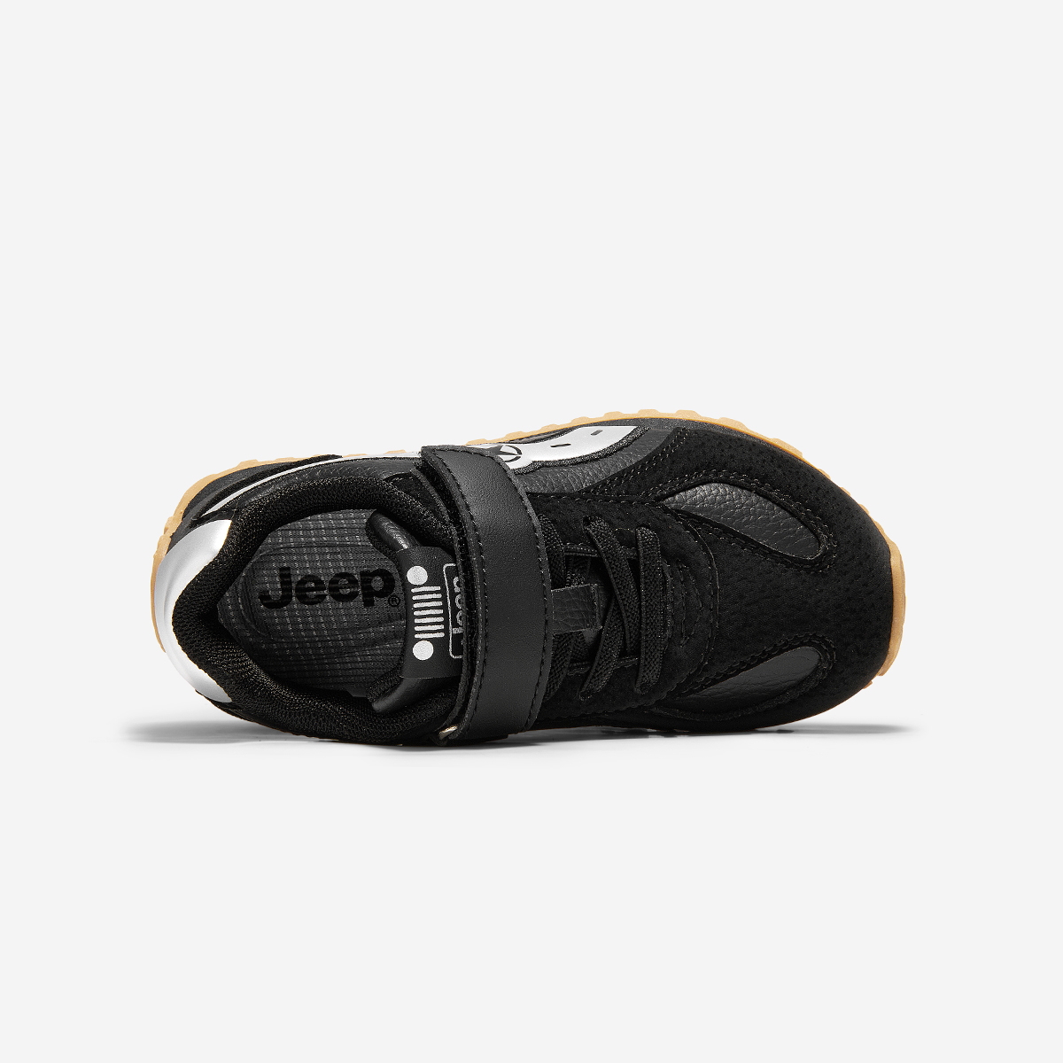 Jeep Дышащие и бесшумные низкие кеды Casual Obsidian Black для детей — фото 3