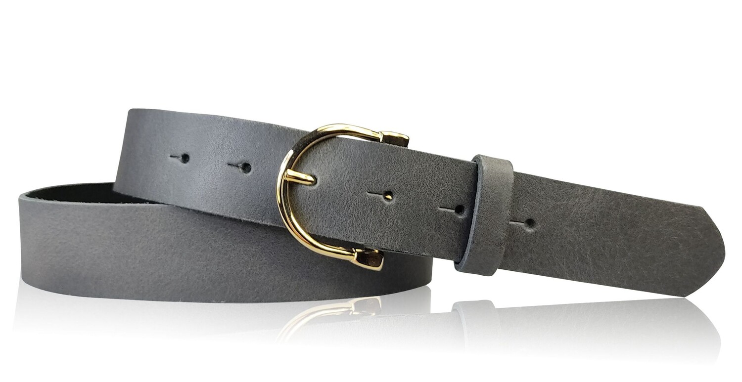 

Кожаный ремень FRONHOFER, серый