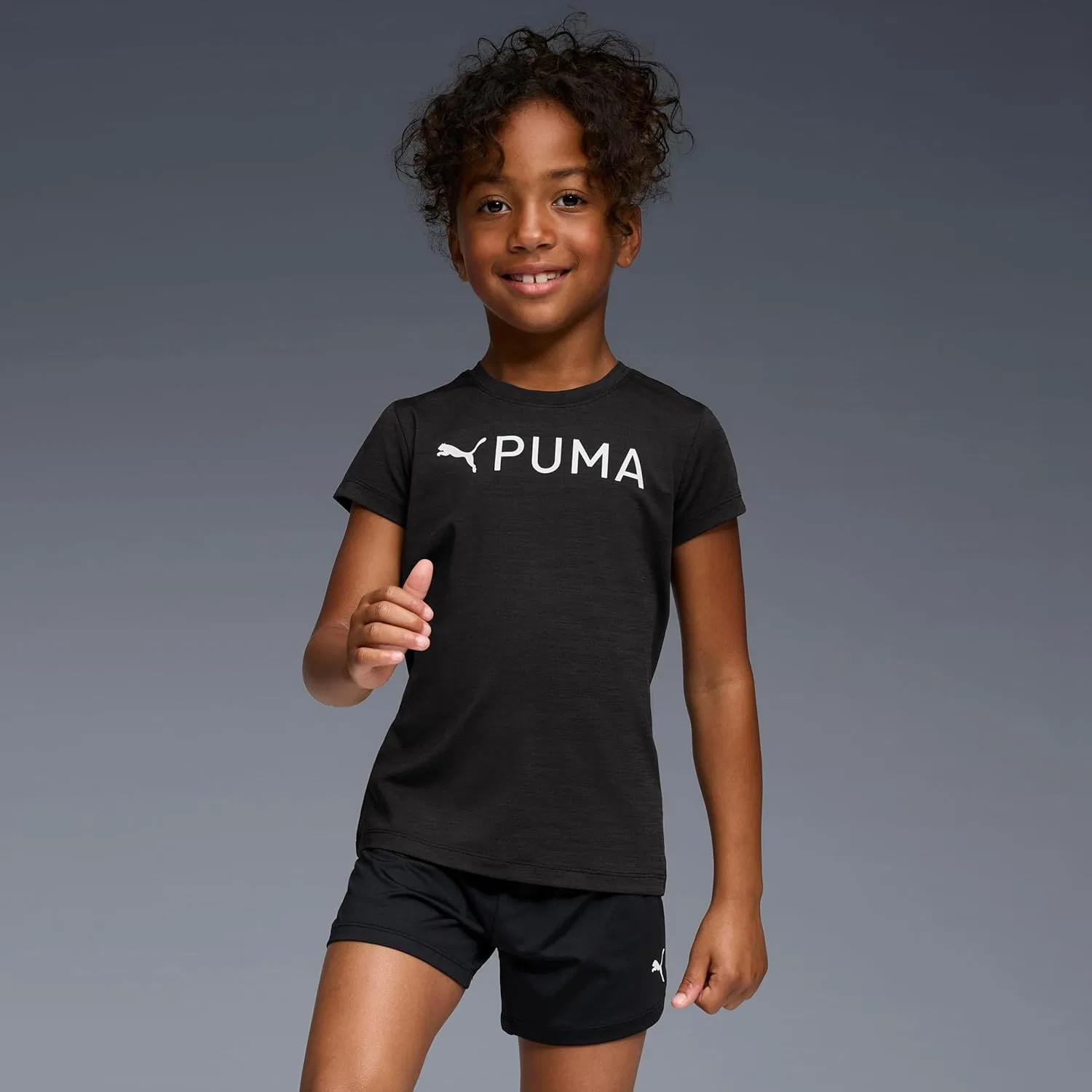 Футболка спортивная PUMA, черный/серый — фото 2