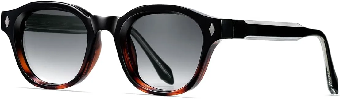 

Солнцезащитные очки в квадратной оправе для мужчин и женщин, защита от УФ-излучения UV400, круглые солнцезащитные очки в стиле ретро LIGOES, Black Leopard Grey