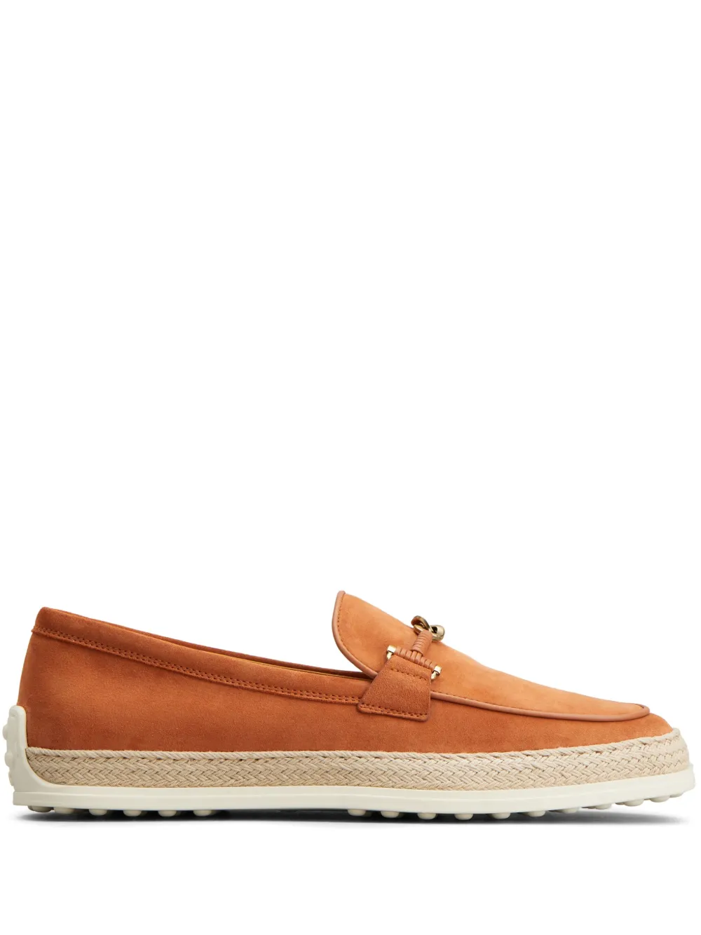 Лоферы Gomma из рафии TOD'S, оранжевый