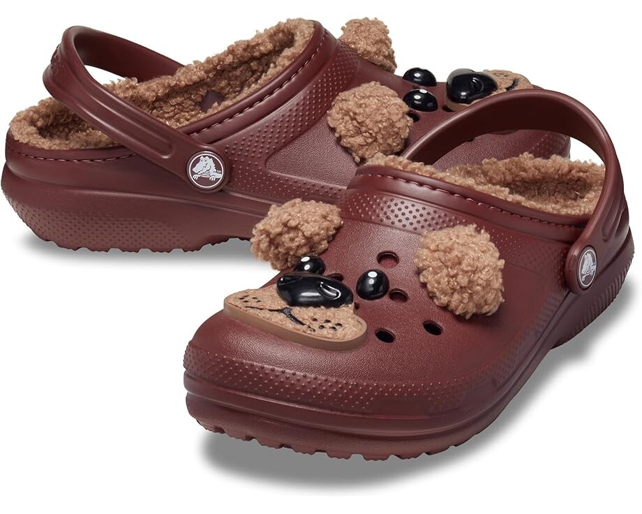 

Сабо Crocs Kids Classic Lined I Am Clogs, цвет Dark Clay