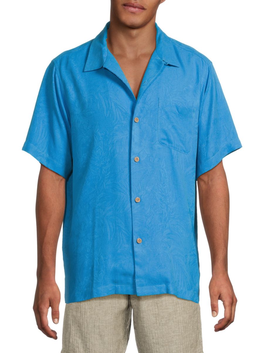 

Шелковая рубашка Tropic Isles Camp Tommy Bahama, цвет Blue Canal
