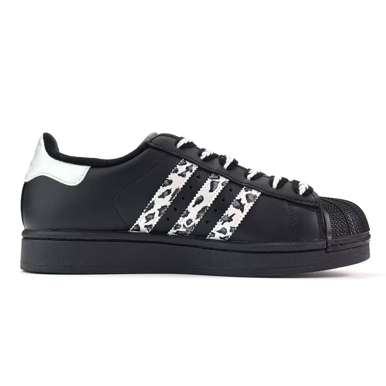 Adidas Originals Superstar 2 с амортизацией, износостойкие, утепленные, низкие детские скейтбординг кроссовки Black для подростков — фото 3