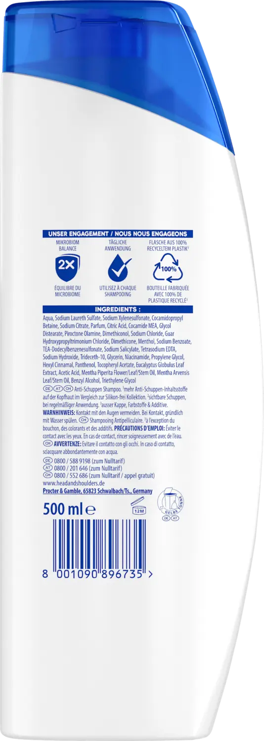 Шампунь head&shoulders Shampoo Anti-Schuppen bei juckender Kopfhaut, 500 ml — фото 2