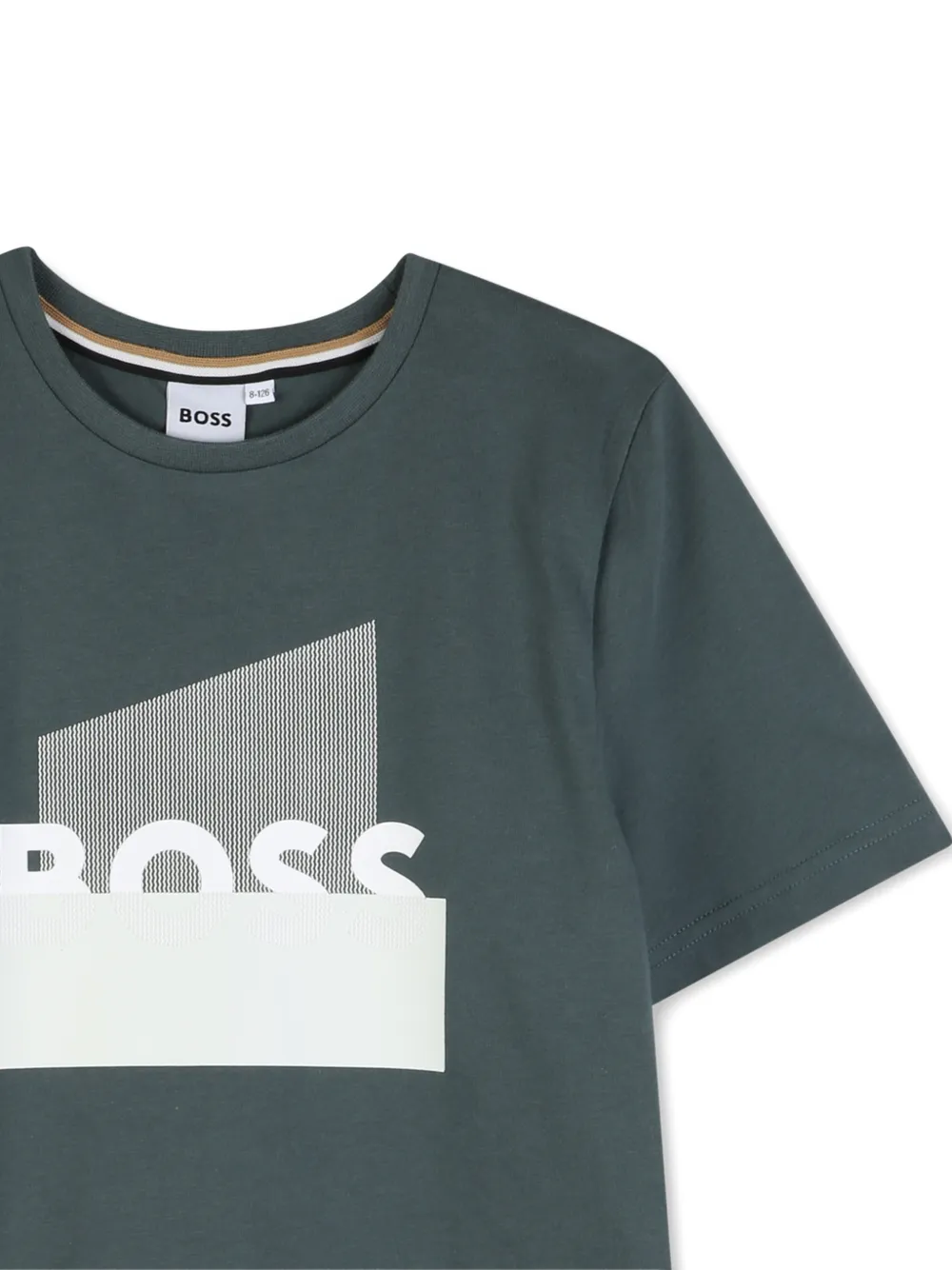 Футболка с графичным принтом Boss Kidswear, серый — фото 3