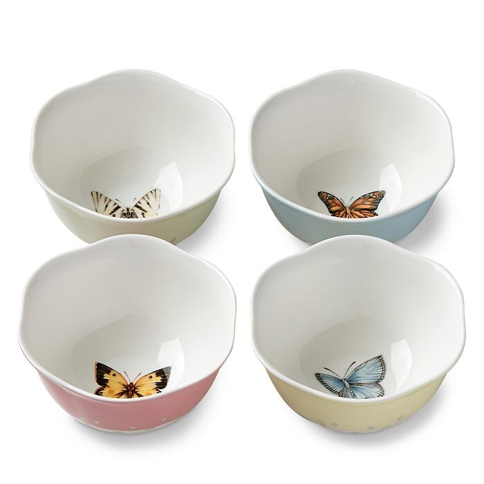 

Десертная миска Lenox Butterfly Meadow, набор из 4 шт, мультиколор