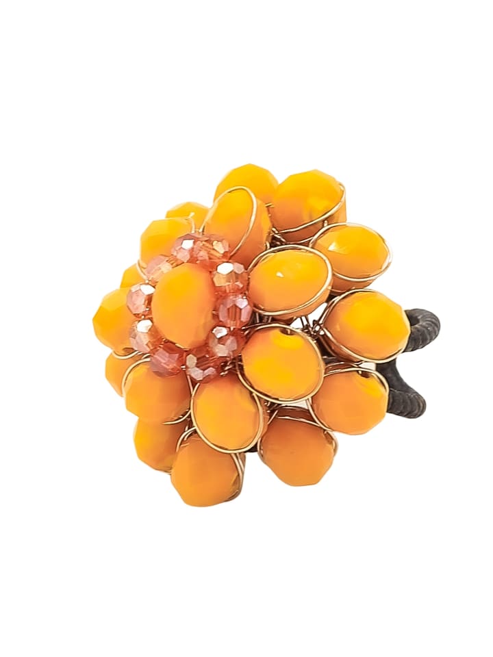 

Collezione alessandro Кольцо «Чудо цветка» оранжевого цвета