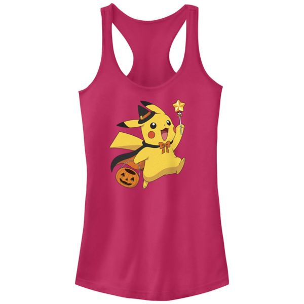 

Детская майка-борцовка Pokemon Pikachu с принтом "Сладость или гадость" Licensed Character, цвет raspberry