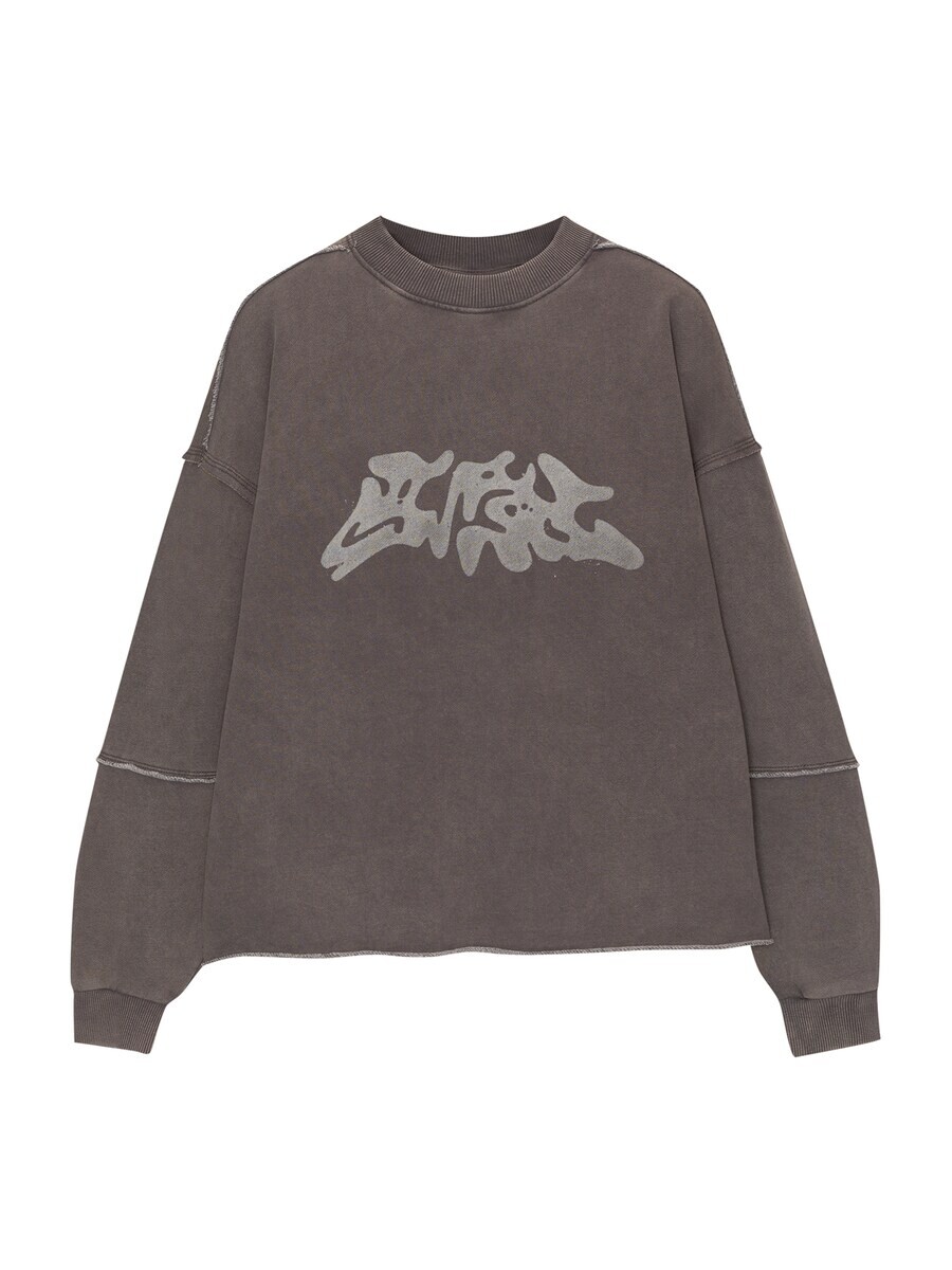 

Толстовка Pull&Bear, цвет Muddy colored/Light grey
