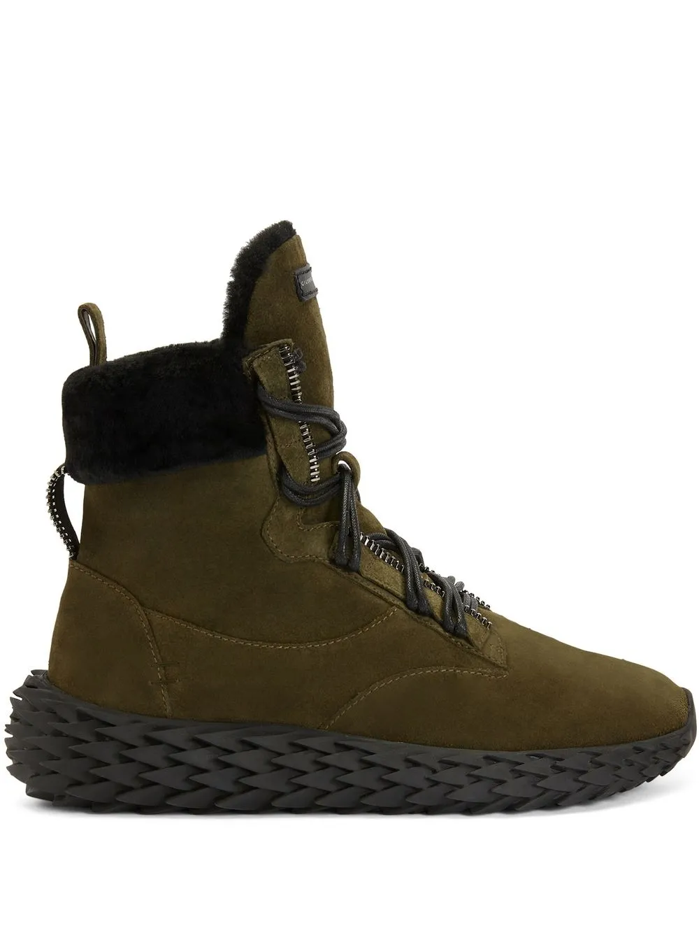 Высокие кроссовки Urchin Giuseppe Zanotti, зеленый