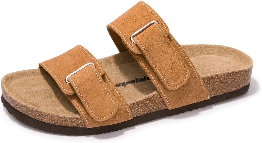 

Унисекс слайд-сандалии FUNKYMONKEY с регулируемыми двойными пряжками и мягкой стелькой, удобные слайды для женщин и мужчин, оранжевый