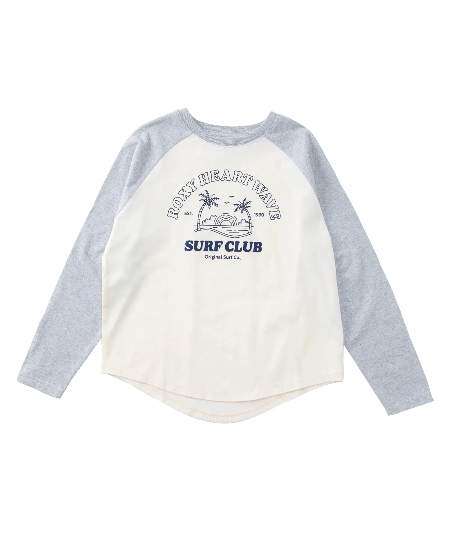 Детская футболка с длинным рукавом Roxy MINI ROXY HEART WAVE серый