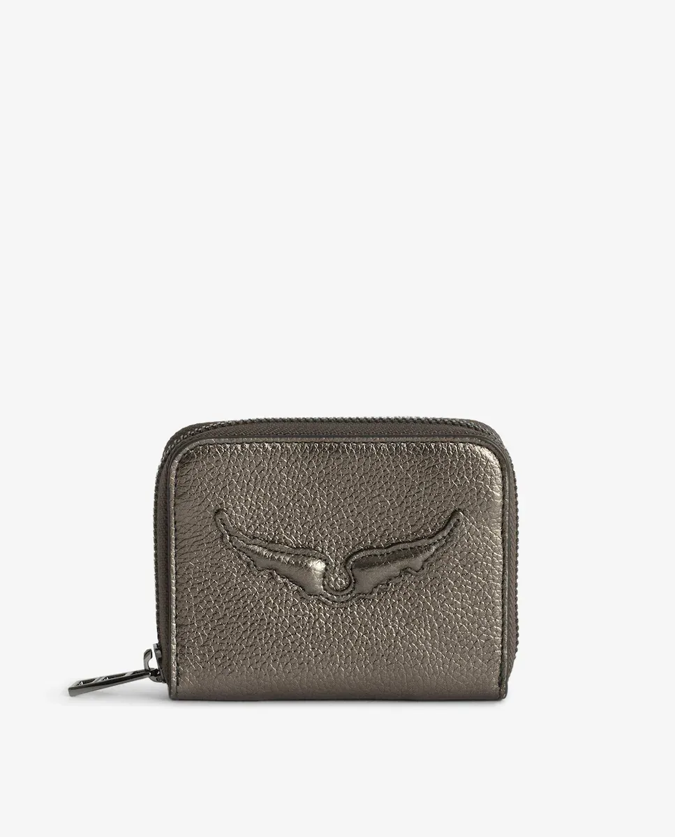 

Черный женский кошелек Mini ZV Zadig & Voltaire, серый
