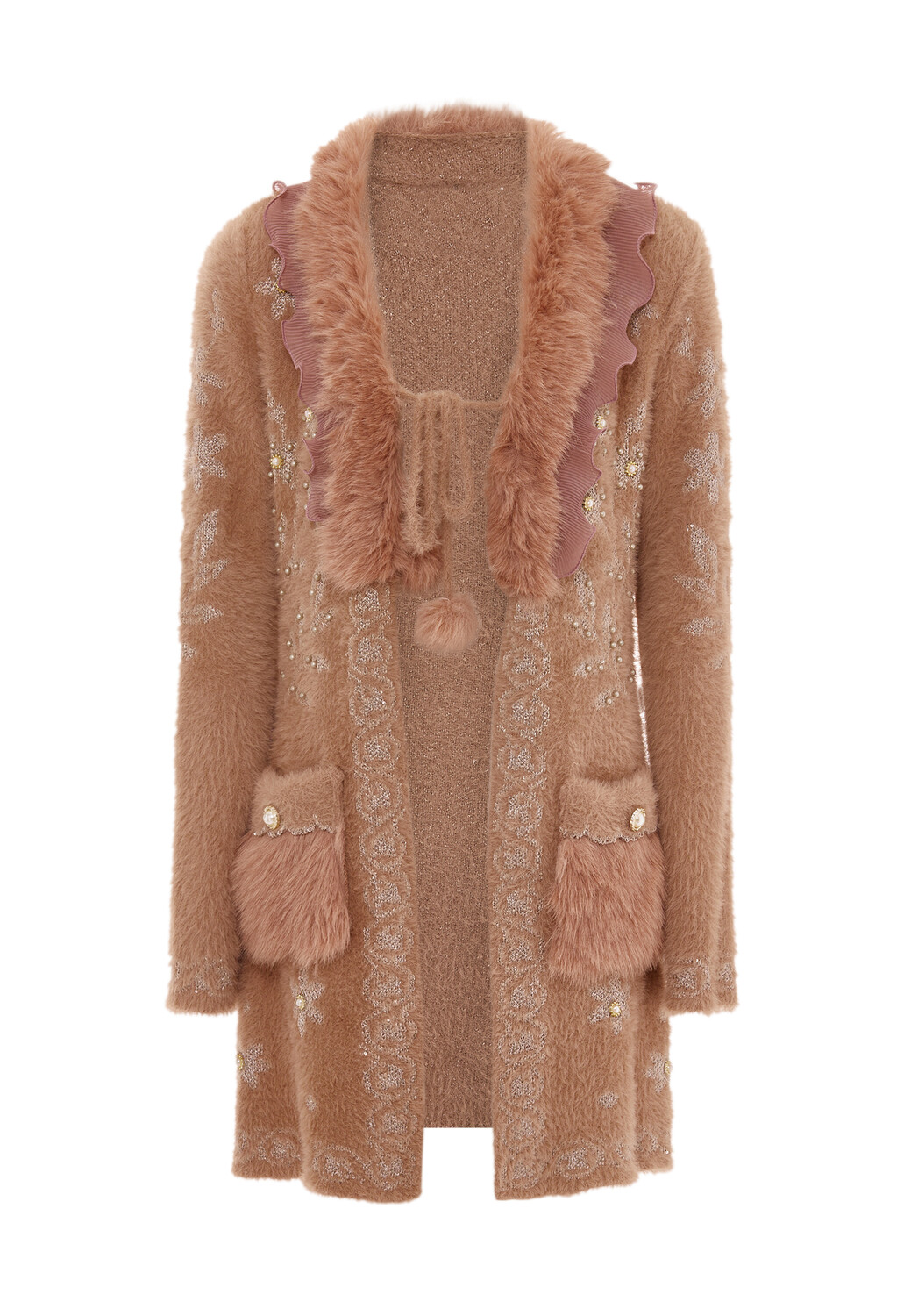 

Толстовка faina Strickjacke, цвет Dunkelrosa Rosa Gold
