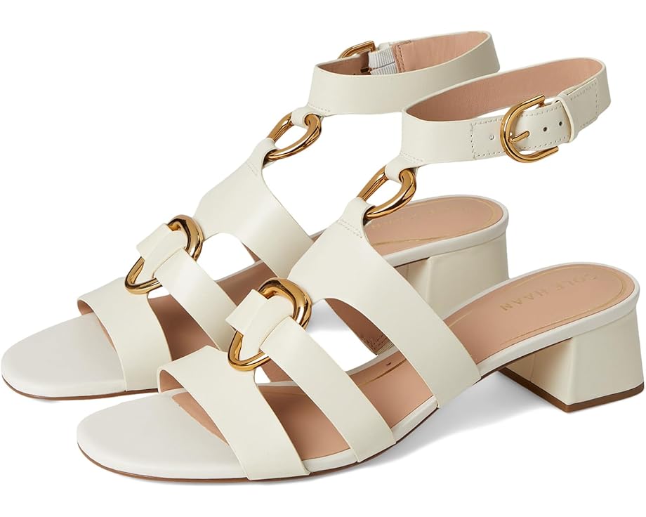 Туфли Cole Haan Lyanna Link Ankle Strap Sandals, цвет Ivory Leather