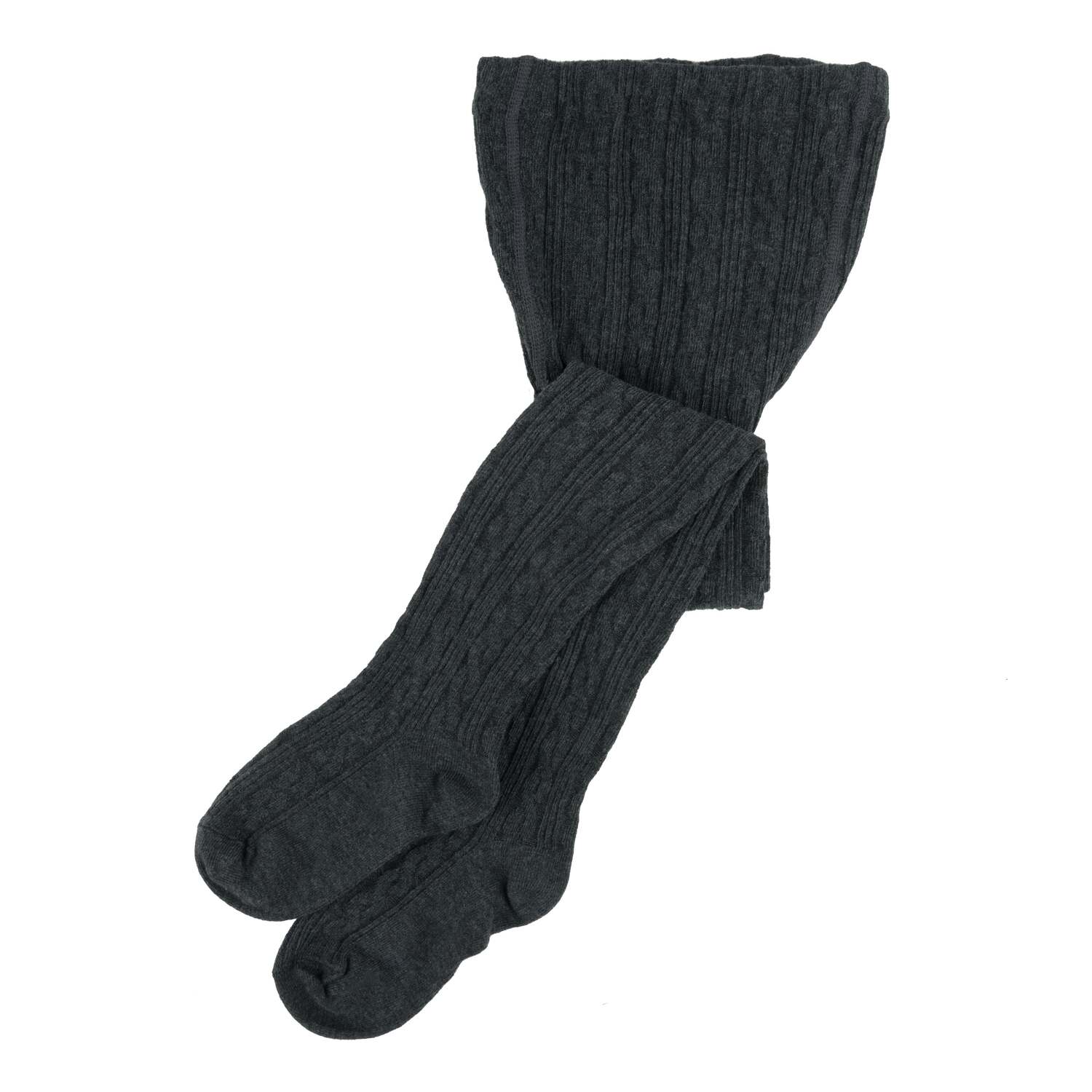 

Колготки для девочек с косичкой, нейтральный однотонный цвет Leveret, темно-серый