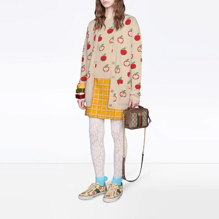 Юбка женская Gucci повседневная, желтый — фото 4
