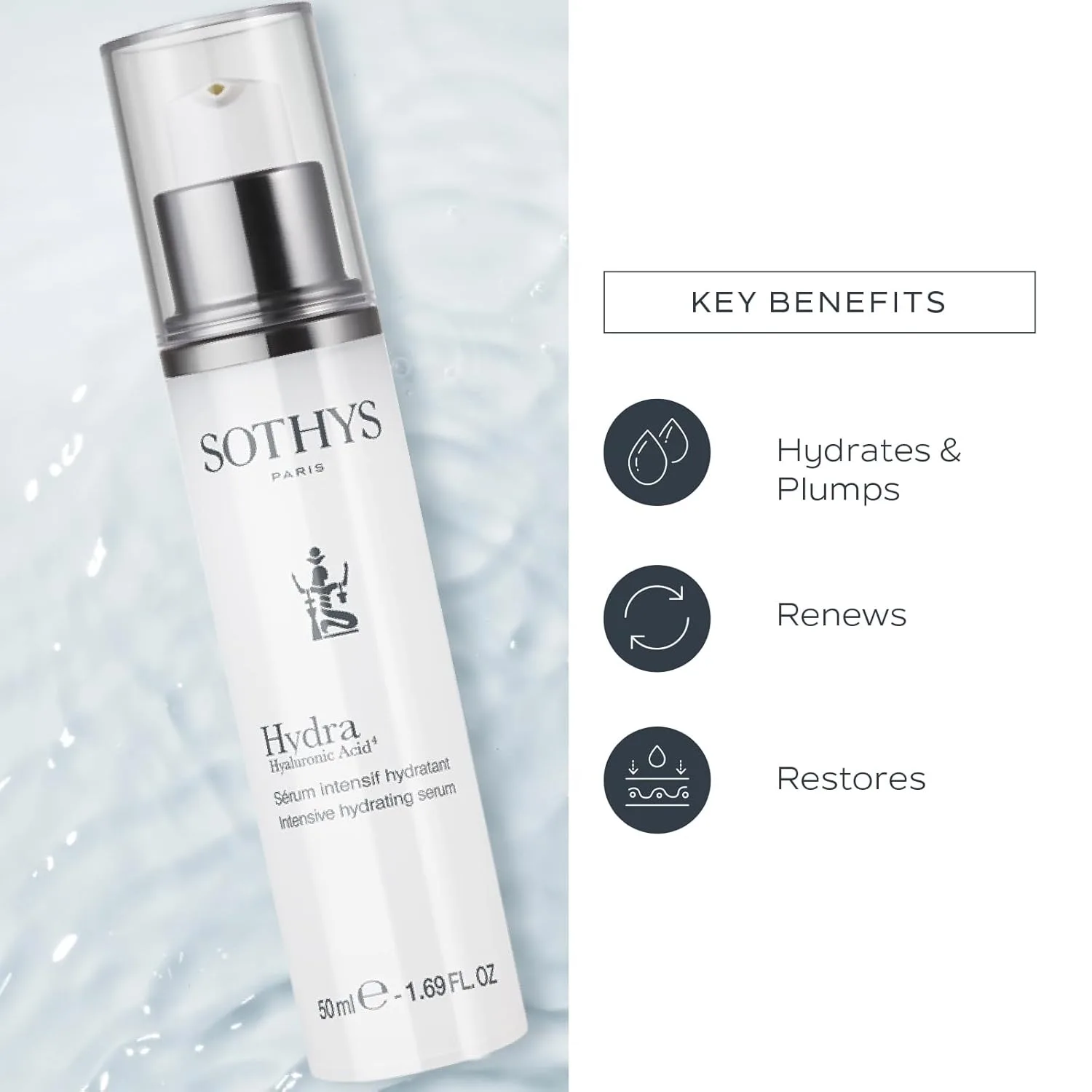 Набор Sothys: увлажняющая сыворотка и бархатный крем, для глубокого увлажнения. — фото 3