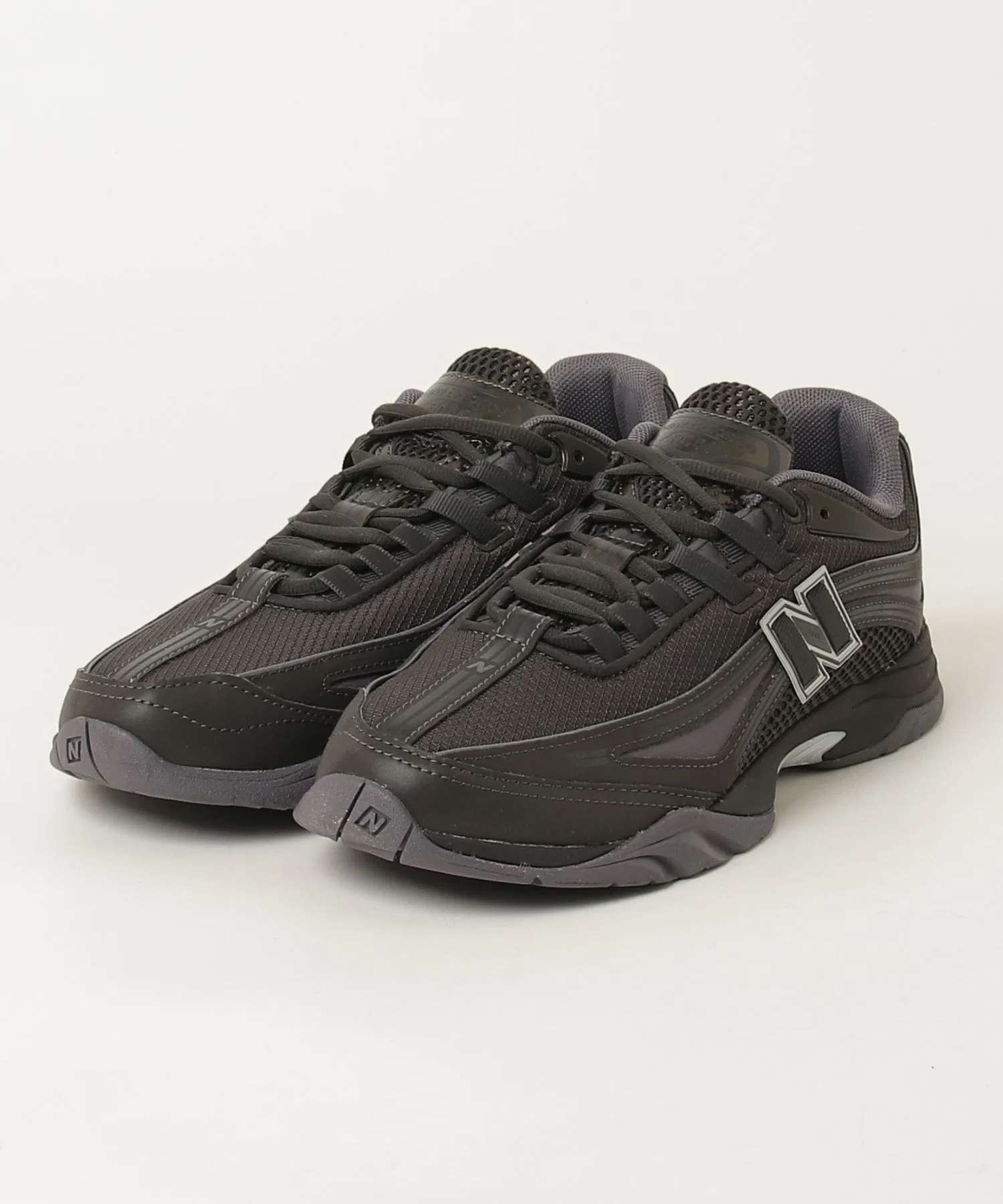 Мужские кроссовки New Balance URC56 с логотипом чёрные