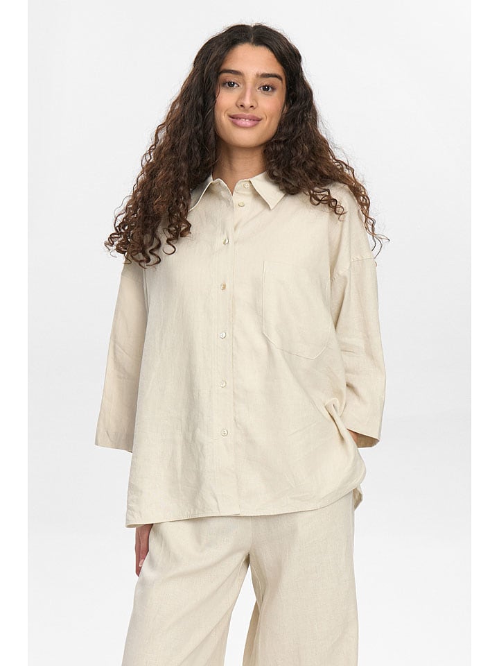 

NÜMPH Блузка «Нуйнгва» бежевого цвета