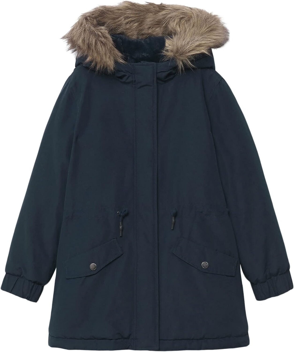 

Пальто Mango Flap Coat, темно-синий