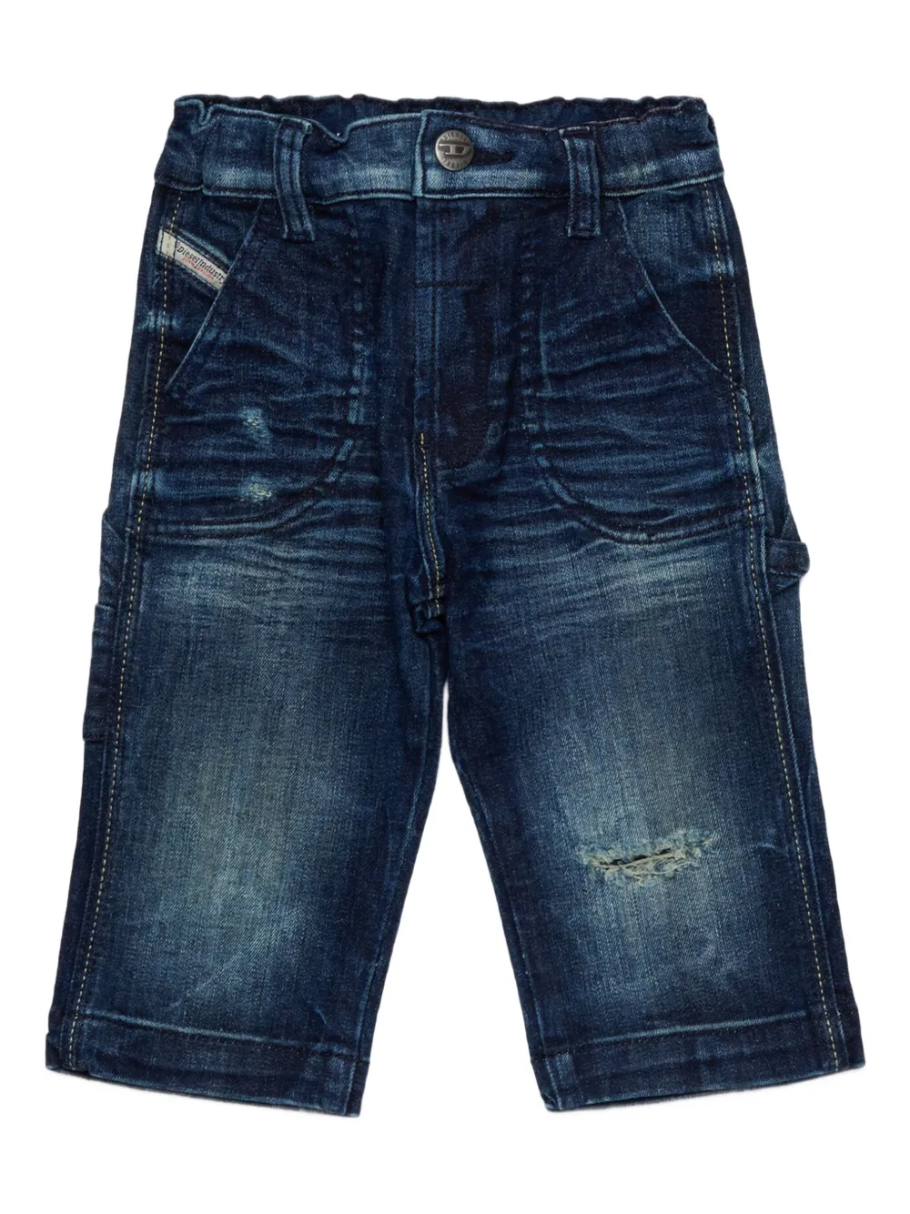 

Джинсы с эффектом потертости Diesel Kids, синий
