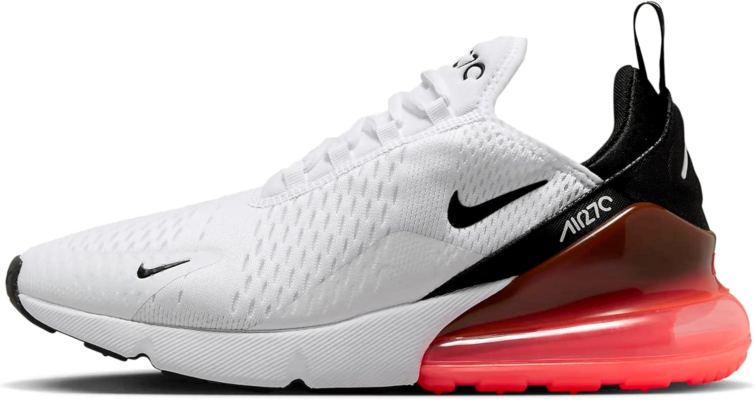 

Мужские низкие кроссовки NIKE, White Black Hot Punch