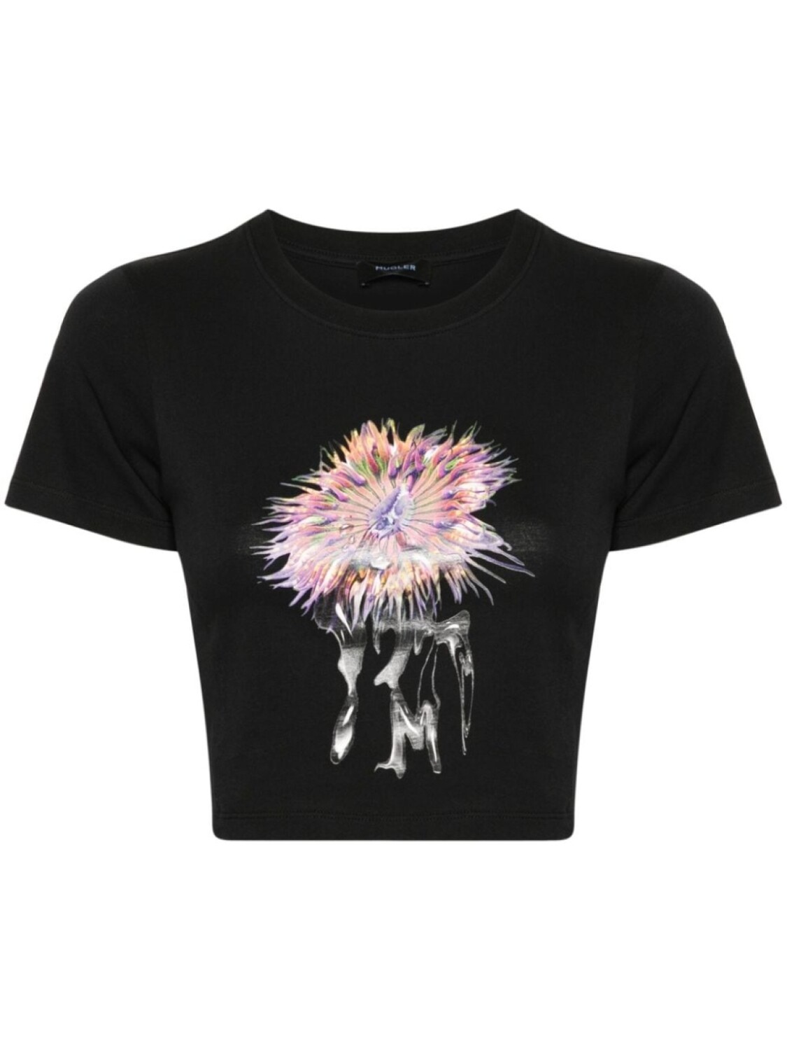 

Mugler укороченная футболка Anemone, черный